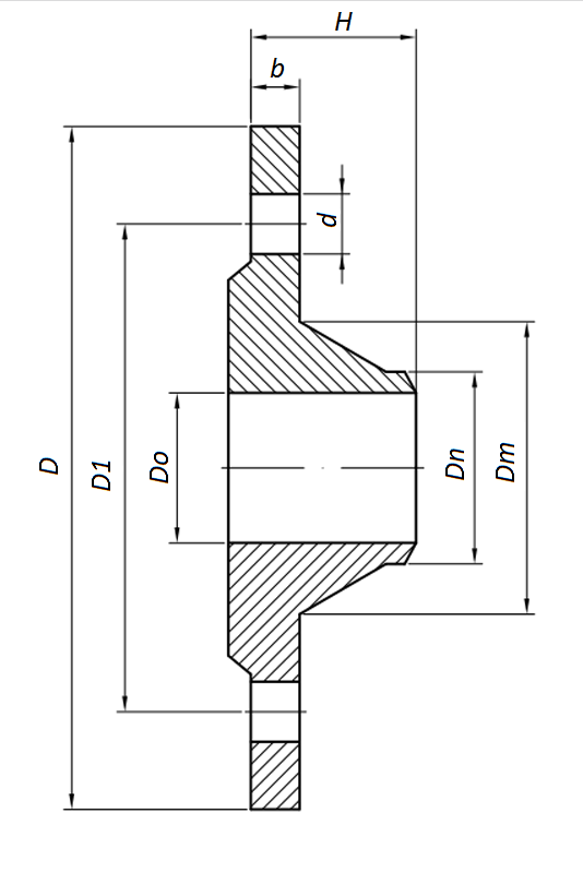 STR 021 металлорукав с арматурой «фланец воротниковый по ГОСТ 12821-80»